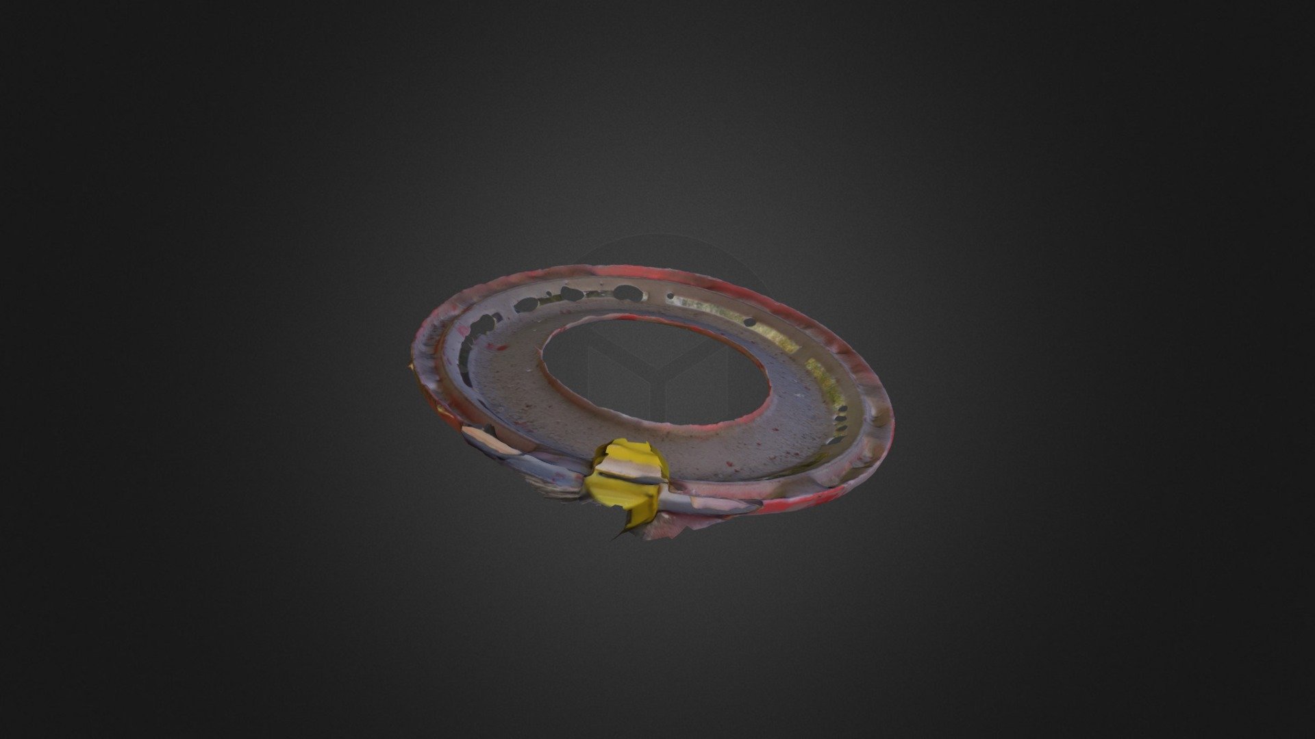 Powdered Frisbee - Download Free 3D model by dinosaurhunter [0962dfc ...