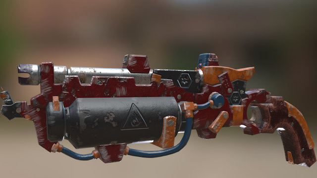 Scrapyard_Gun 3D Model