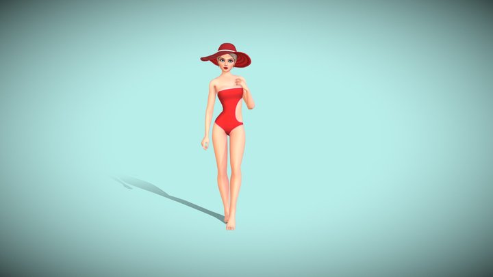 Dahlia - Beach Girls Pack 3D Model
