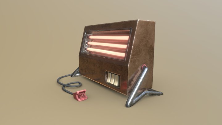 Old Eletric Heater 3D Model