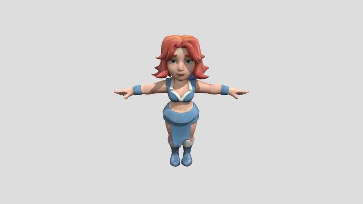 Warrior Princess 3D Model