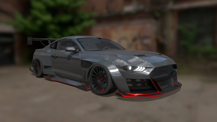 Ford Mustang GT-R 3D Model