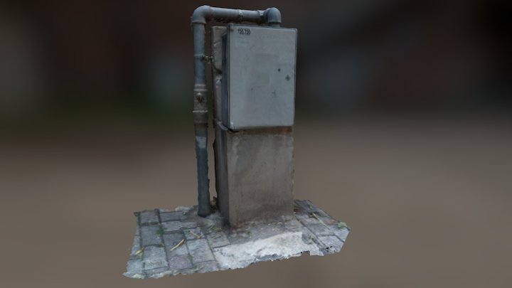 Natural Gas Distribution Box - Preview 3D Model