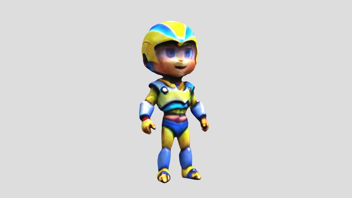 Vir_the_robot_boy_3d_model_for_free 3D Model