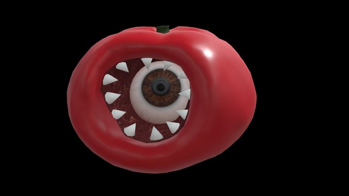 Evil Tomato 3D Model