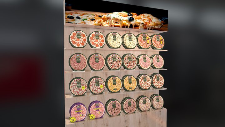 Metaretail: VM display / Pizzas – Modèle 3D gratuit STL