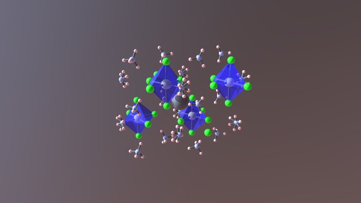 Rhodium(III) monoammine 3D Model
