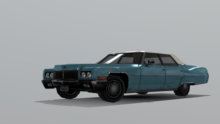 70's Fullsize Landyacht 3D Model
