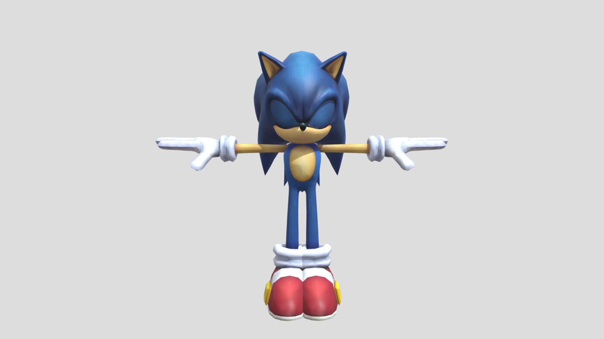 Sonic (Brawl) - Download Free 3D model by kanaleja87 [096c3e2] - Sketchfab