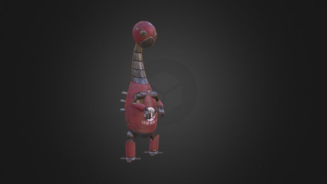 HappyBot the Butler 3D Model