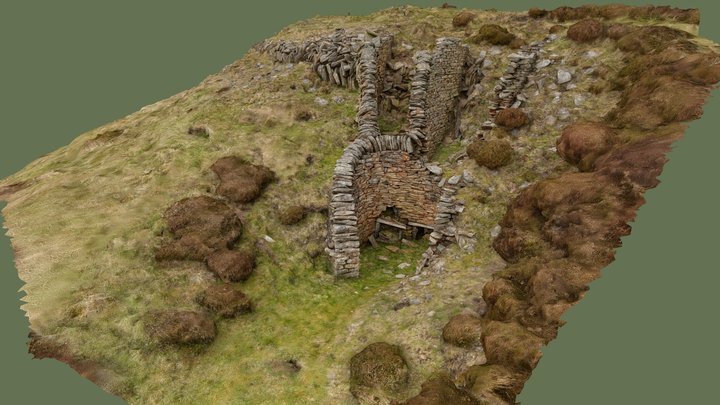 Bouse Hoppers at Wire Gill Lead Mine 3D Model