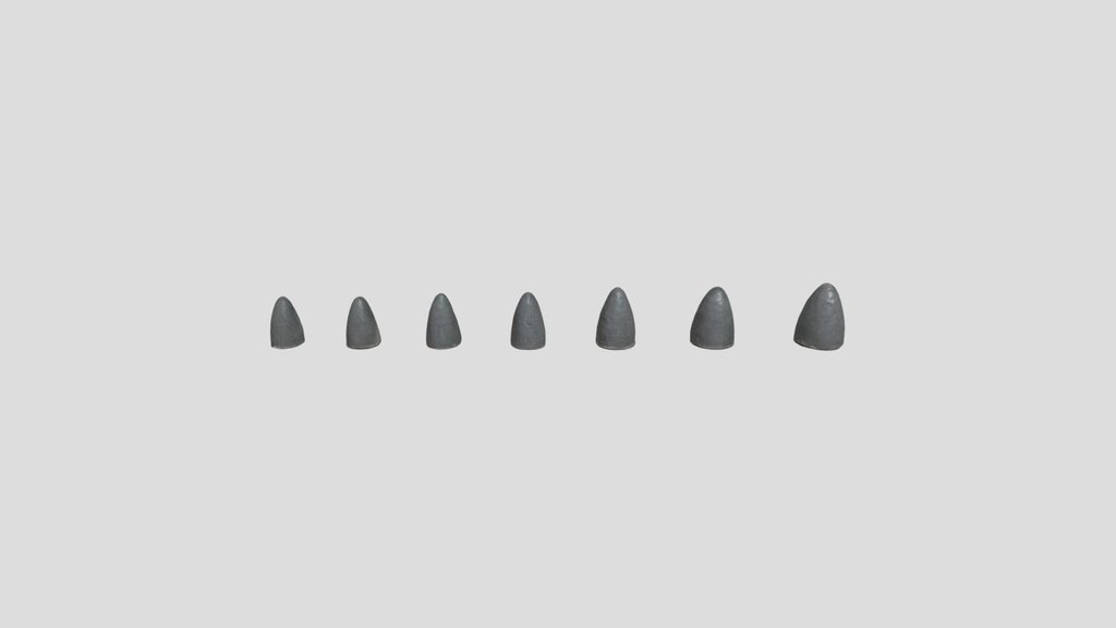 Photorealistic -concrete bollards-3d-model