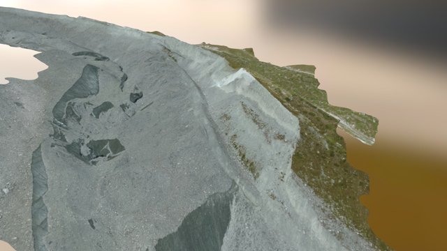 Tsijiore-Nouve glacier left destabilized moraine 3D Model