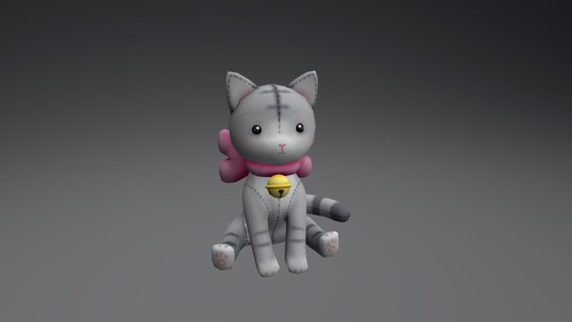 Kitty Plush 3D Model