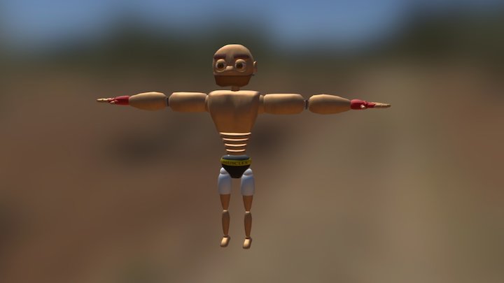 Marionette Boxer 3D Model