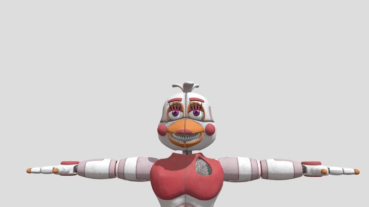 Fnaf hw2 funtime chica model 3D Model