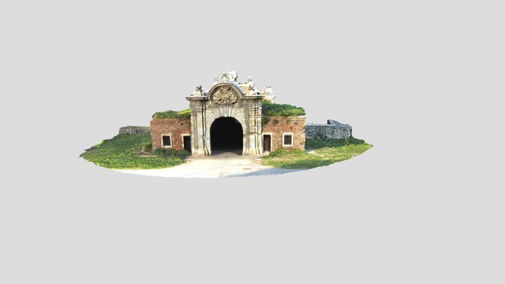 Charles VI Gate. Kalemegdan. Beograd. 3D Model