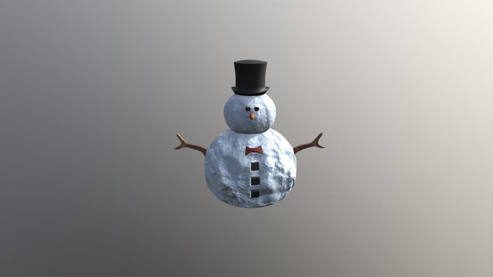 P05E_StevensA_Snowman 3D Model