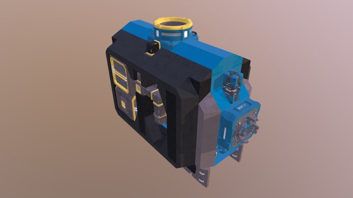 S Mod Tank-01 (SUEF) Obj Files 3D Model