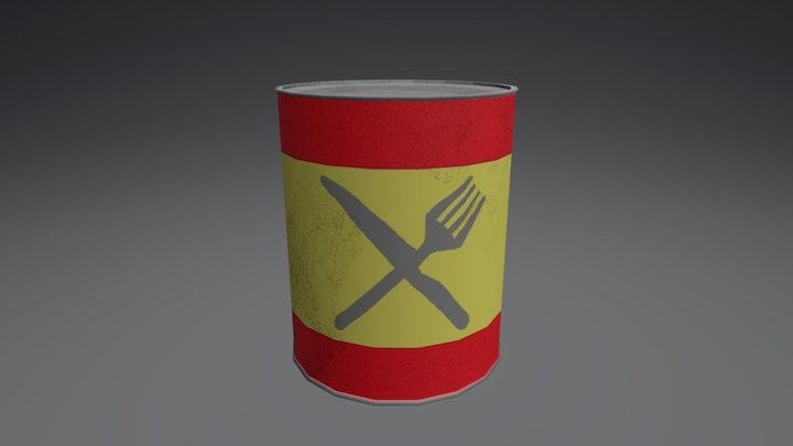 Ration Can 3D Model