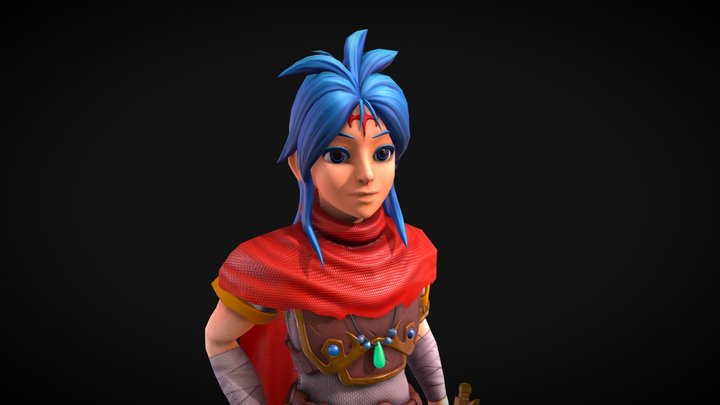 Ryu Breath of Fire I 3D Model