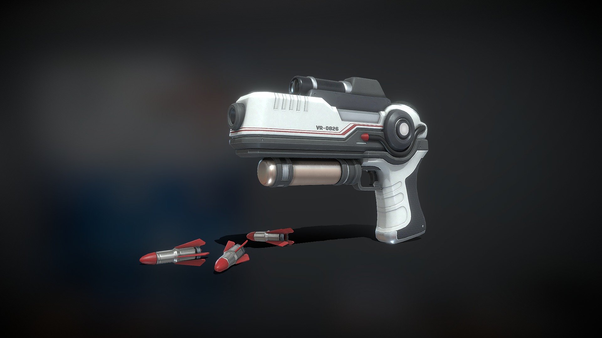SciFi Laser Gun (Type C) Buy Royalty Free 3D model by Experience Lab