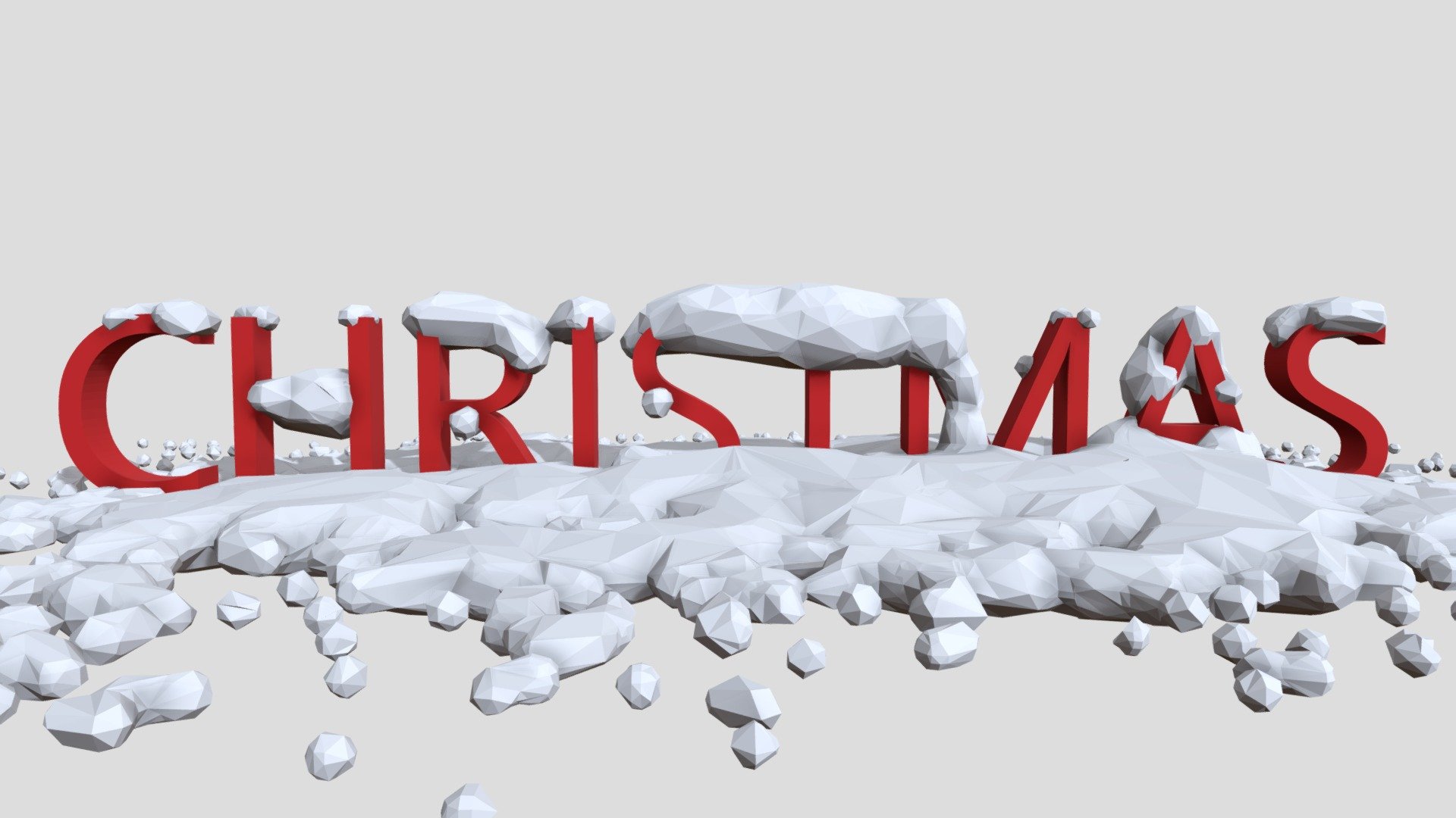 SNOW LOWPOLY _NO 1 - Buy Royalty Free 3D model by DTA DESIGN STUDIO ...