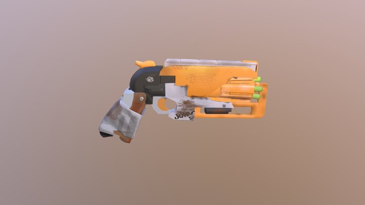 Nerf Zombie Strike HammerStrike in Nerf War 3D Model