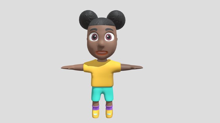 Amanda from Amanda The Adventurer 3D Model