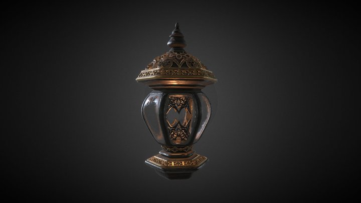 Metallic Lamp 3D Model