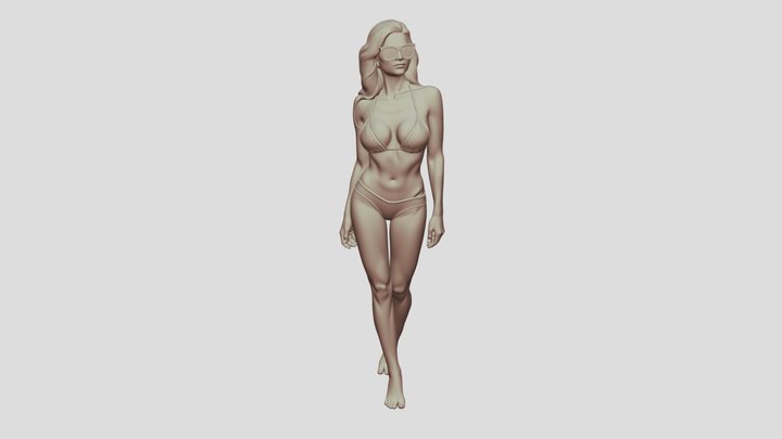 Woman in bikini