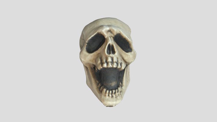 Halloween Decoration - Laughing Skull 3D Model