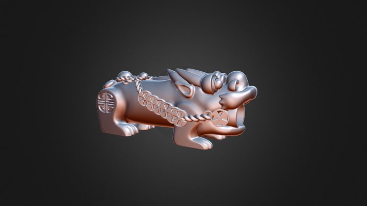 Pi Xiu 3D Print model for bracelet 3D Model