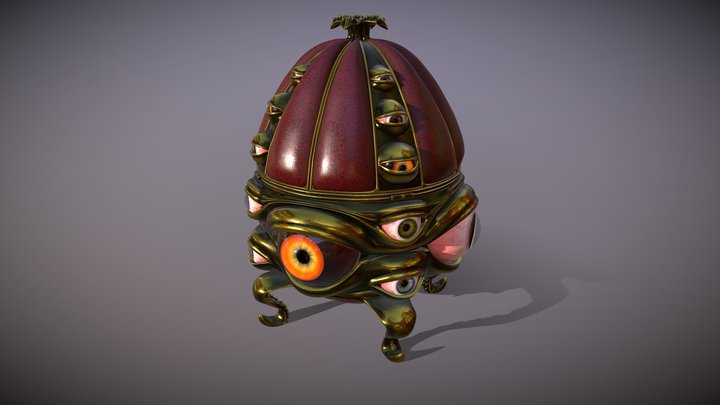 Egg casket of Samantus 3D Model