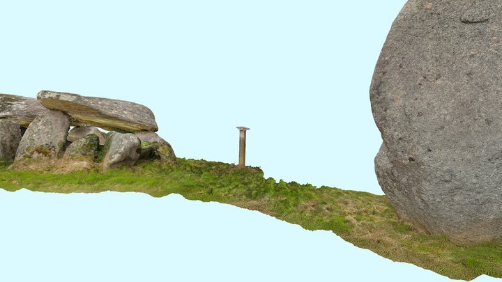 Dolmen and Menhir -Brittany - France 3D Model
