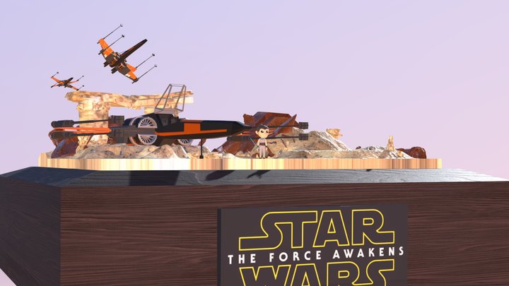 STAR WARS THE FORCE AWAKENS [Jakku Landscape] 3D Model