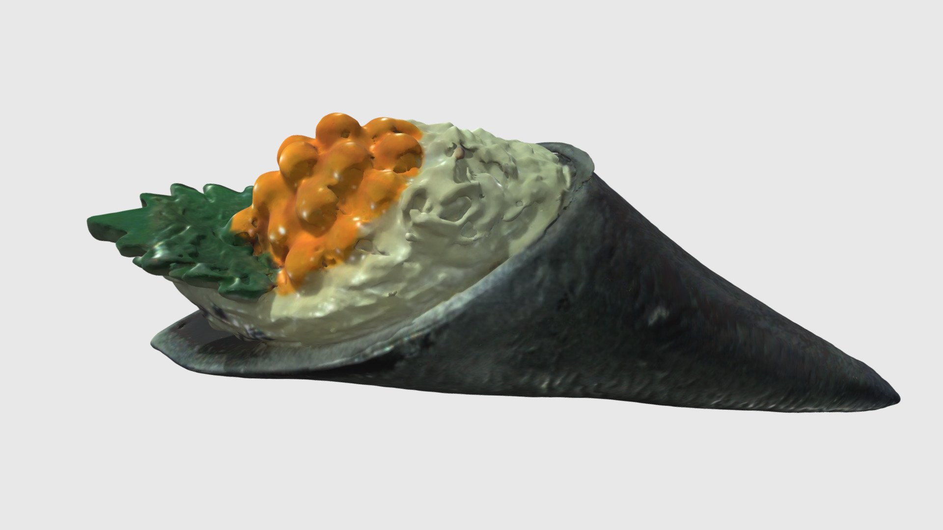 Salmon Roe Hand Roll - 3D model by Aberdeen City Libraries ...