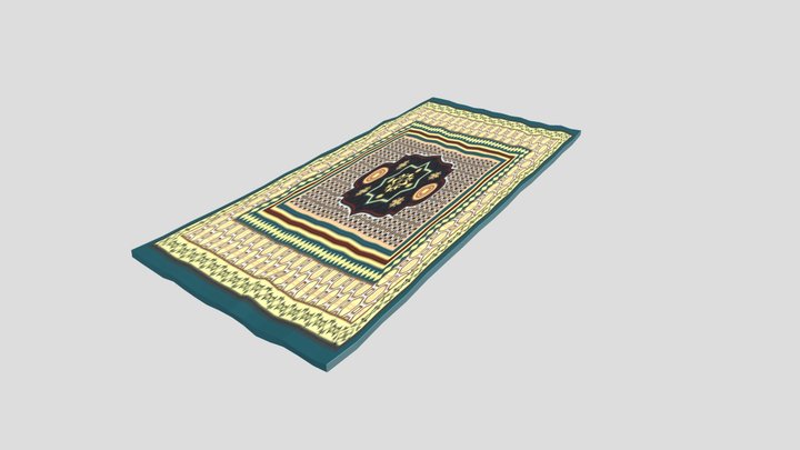 flying carpet with animation. 3D Model