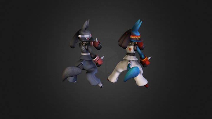Project M - Gi Lucario Alt Costume 3D Model