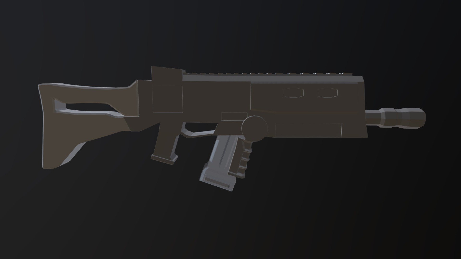 Sci-Fi Rifle Untextured