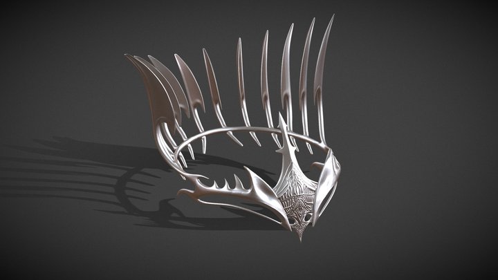 Dark Fantasy Crown | Original Design | 3D Print 3D Model