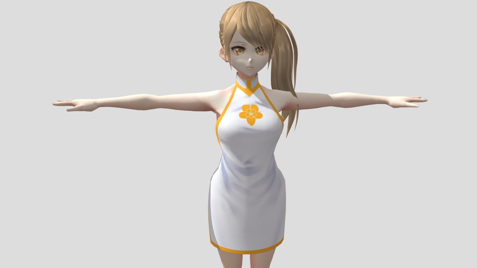 【anime Character Alex94i60】chloe Cheongsamv3 Buy Royalty Free 3d