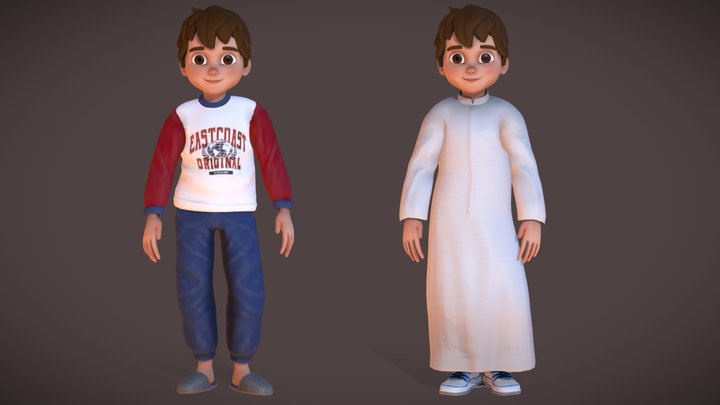 medieval boy 3D Model in Child 3DExport