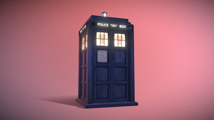 Tardis 9º-10º (Doctor Who) 3D Model