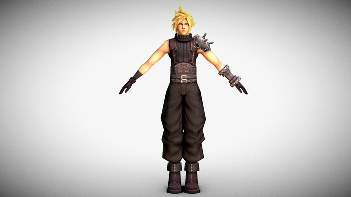 Cloud Strife – Modello 3D gratuito STL