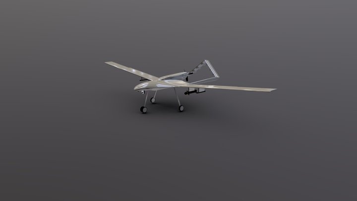 Bayraktar TB2 3D Model