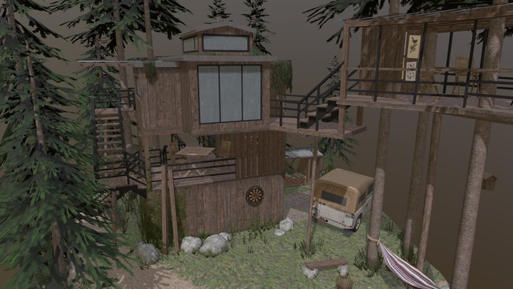 DAE Diorama - Eco house 3D Model