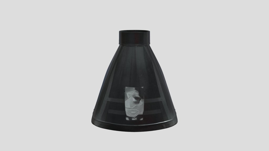 Curved stainless steel forge half-hood