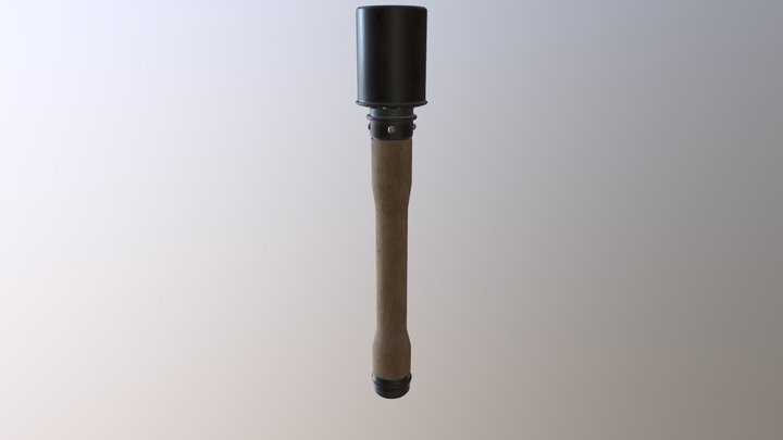 Stick Grenade 3D Model