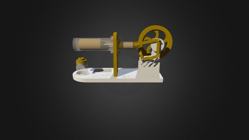 Stirling Engine - 3D model by Emma (@emmasteinhardt) [09807ea] - Sketchfab